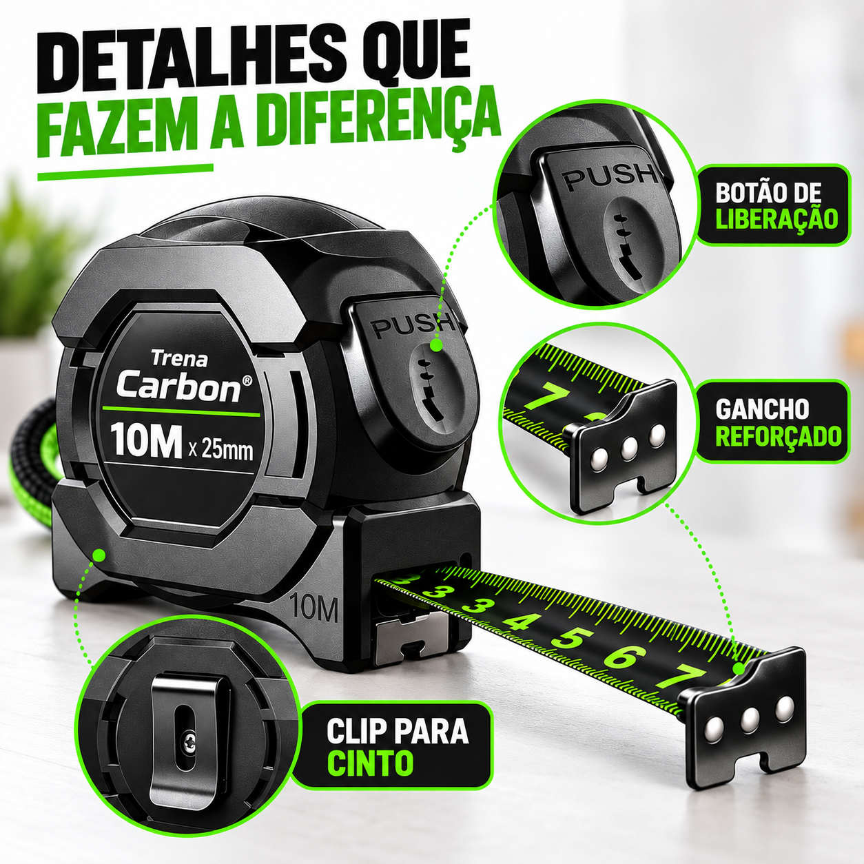 Detalhes da Trena Carbon®